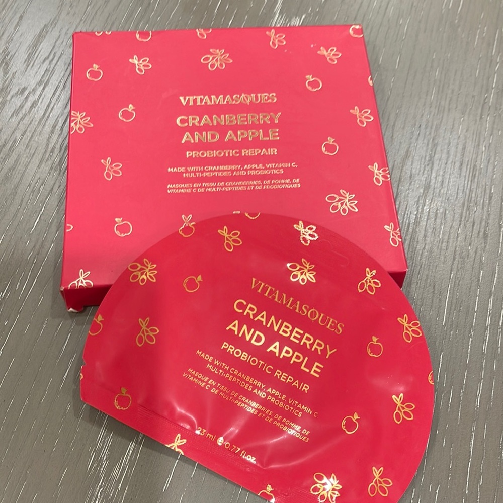 Vitamasoqes Cranberry and Apple Probiotic Repair Sheet Masks 3 pack